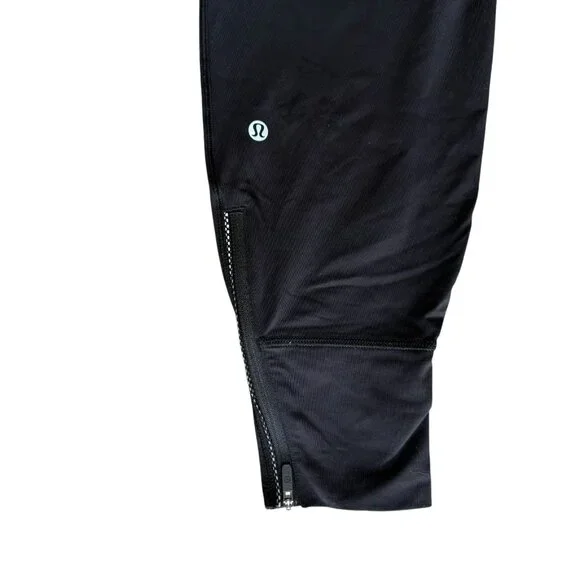 Lululemon Fresh Track Pants 2 Zip Ankle Jogger Luxtreme Athleisure Black Size 6 - Picture 6 of 8